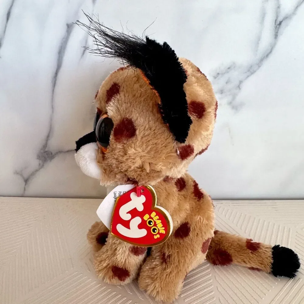 TY Beanie Boos -BUCKWHEAT the Lynx (Glitter Eyes, 6